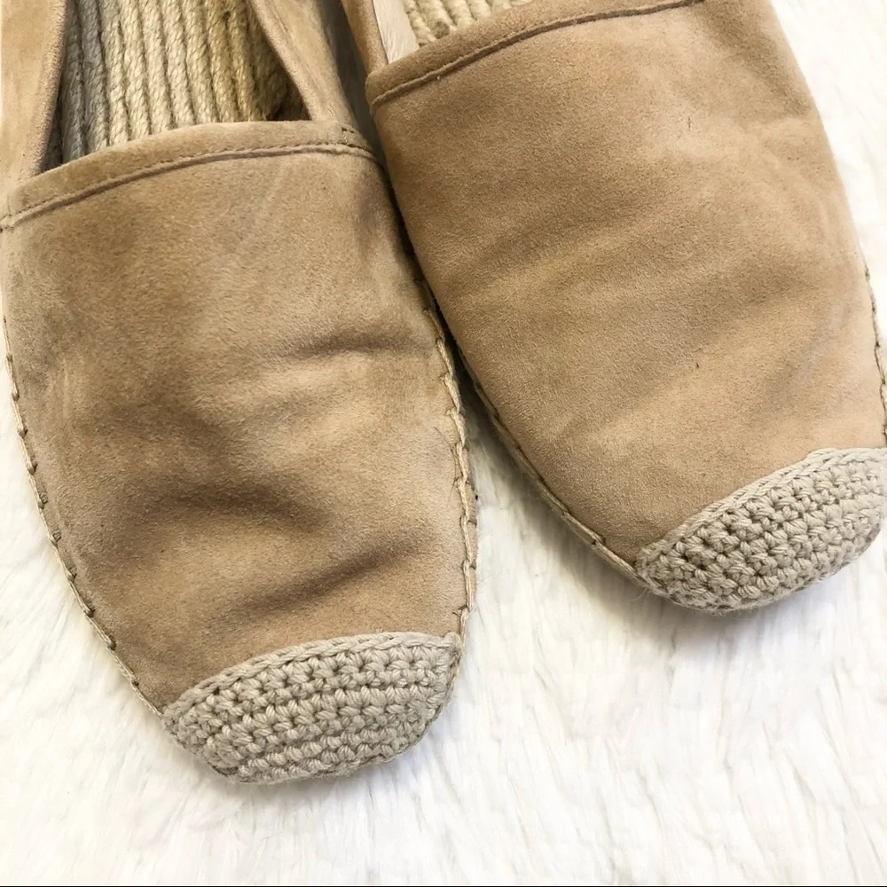 Vince Camuto Beige Suede Espadrille Shoes Sz 8 - Picture 3 of 11